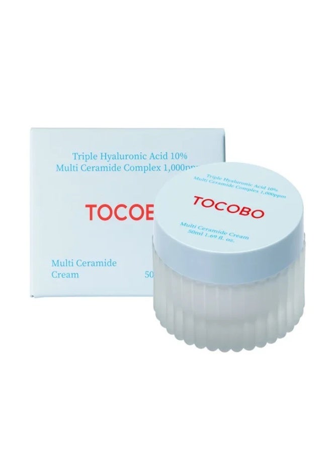 TOCOBO Multi Ceramide Cream 50ml – Moisturizing Cream with Ceramides for Sensitive Skin – Korean Skincare with Natural Ingredients – Cruelty-Free, Vegan